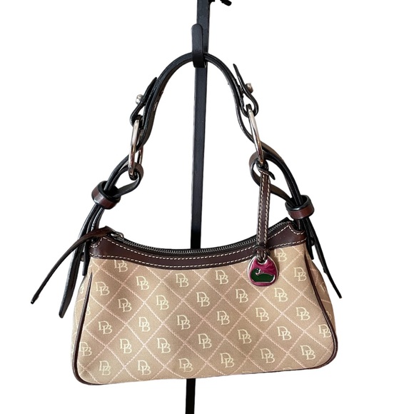 Dooney & Bourke Handbags - Dooney & Bourke Signature Monogram Canvas Hobo bag Vintage